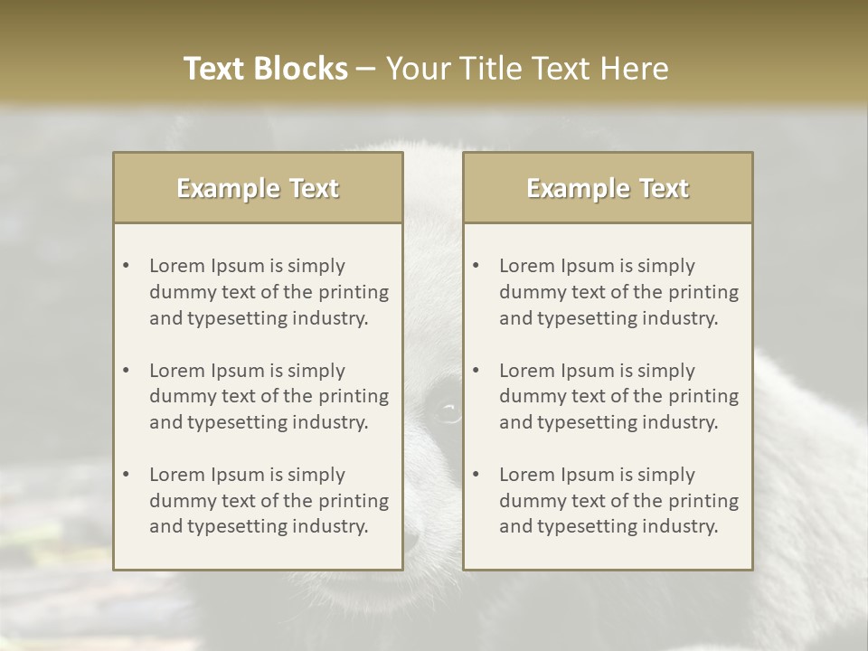 A Panda Bear Standing Next To Another Panda Bear PowerPoint Template