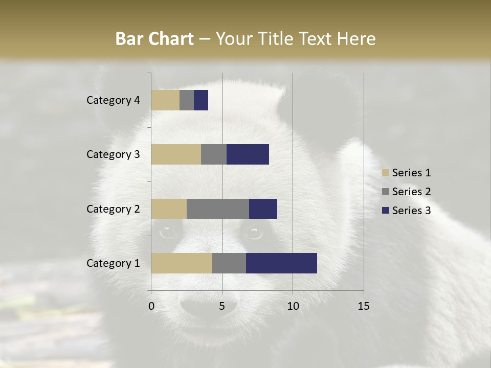 A Panda Bear Standing Next To Another Panda Bear PowerPoint Template
