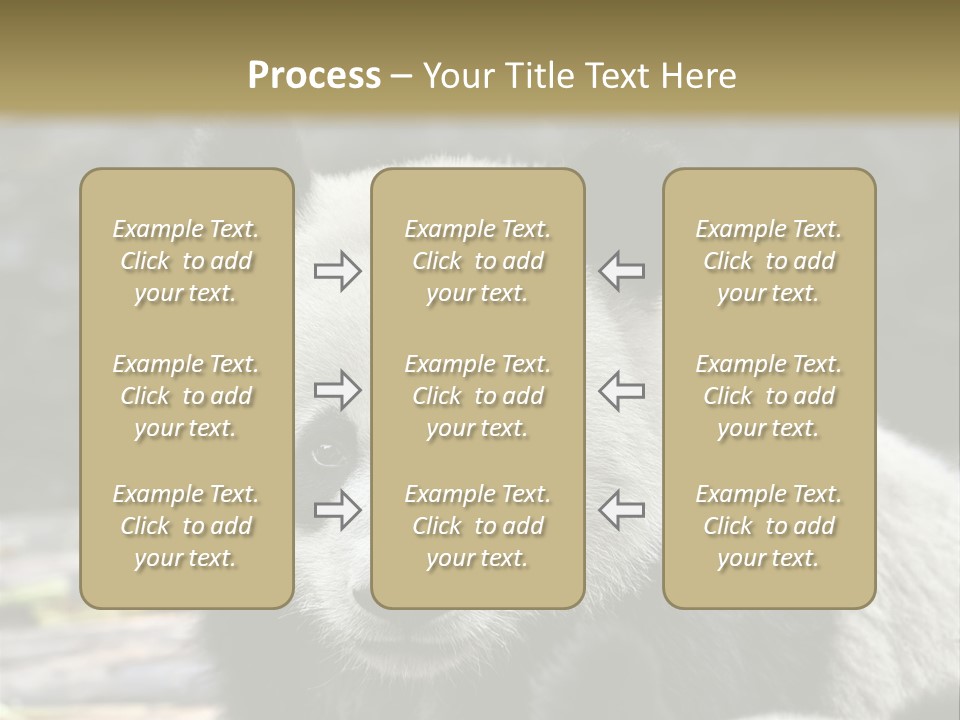 A Panda Bear Standing Next To Another Panda Bear PowerPoint Template