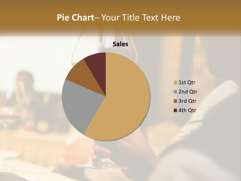 A Person Holding A Glass Of Wine In Their Hand PowerPoint Template