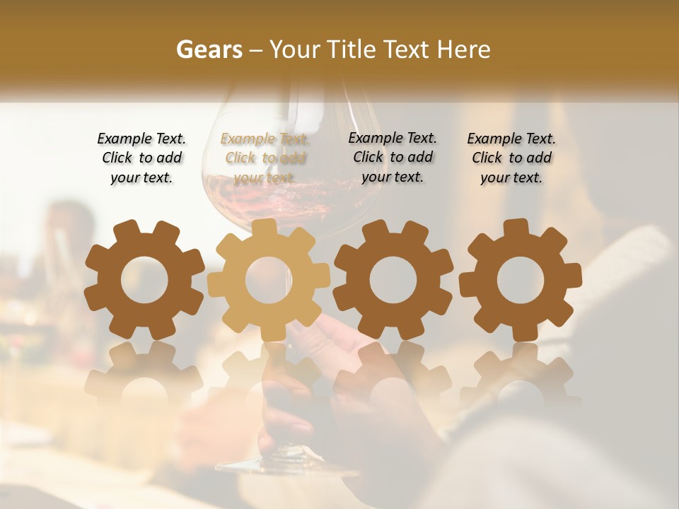 A Person Holding A Glass Of Wine In Their Hand PowerPoint Template