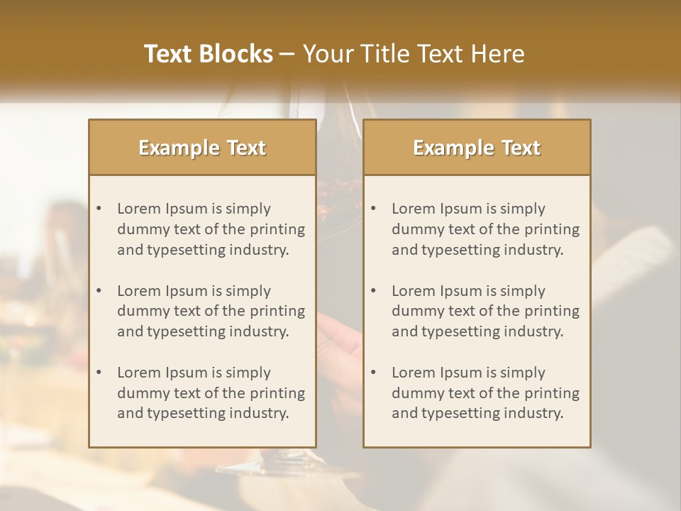 A Person Holding A Glass Of Wine In Their Hand PowerPoint Template