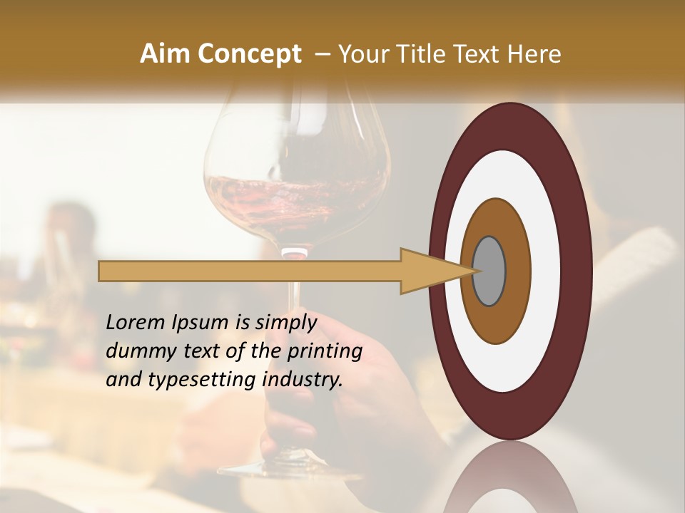 A Person Holding A Glass Of Wine In Their Hand PowerPoint Template