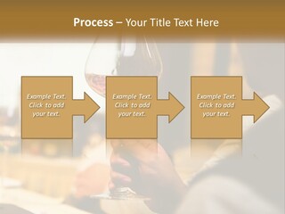 A Person Holding A Glass Of Wine In Their Hand PowerPoint Template