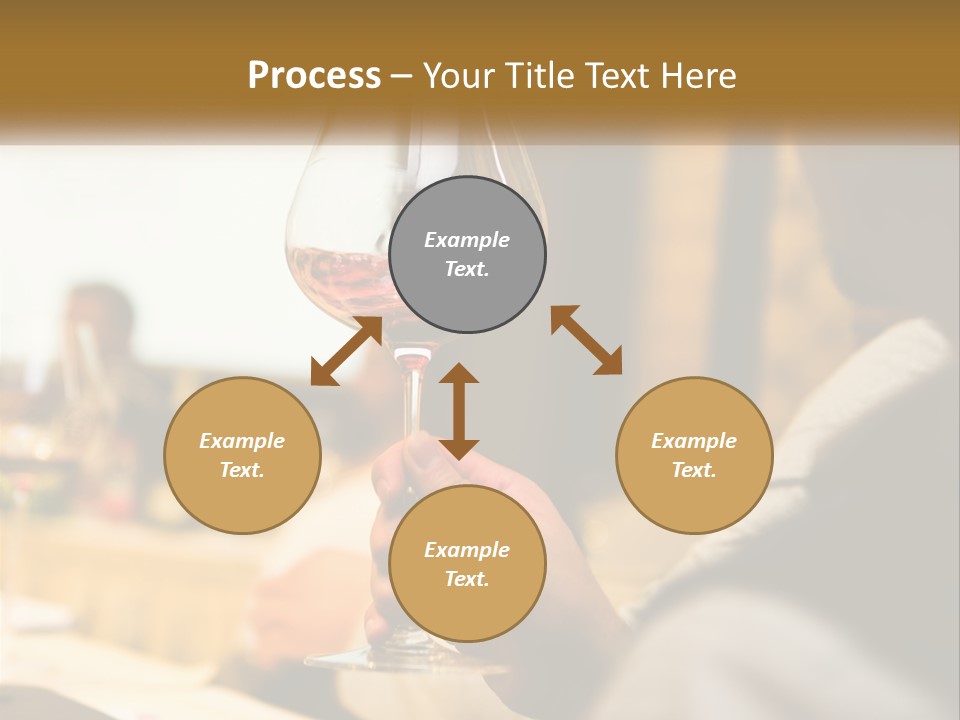 A Person Holding A Glass Of Wine In Their Hand PowerPoint Template