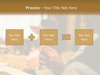 A Person Holding A Glass Of Wine In Their Hand PowerPoint Template