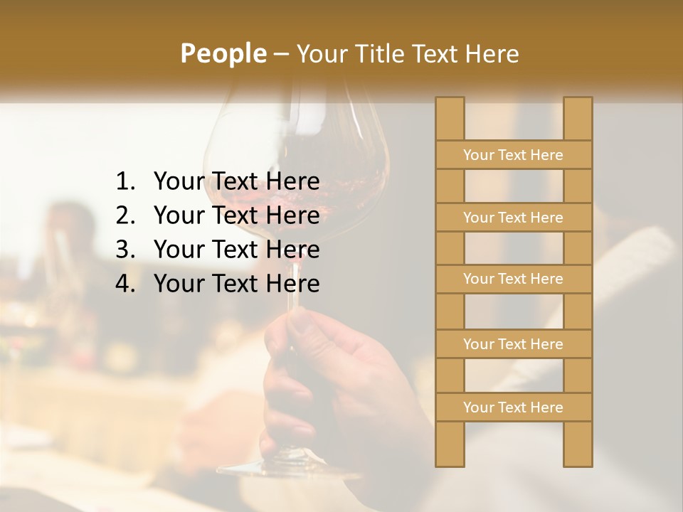 A Person Holding A Glass Of Wine In Their Hand PowerPoint Template