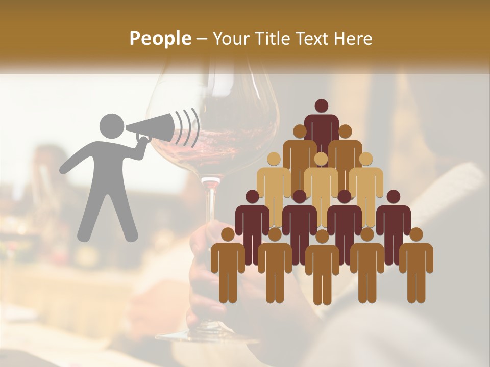 A Person Holding A Glass Of Wine In Their Hand PowerPoint Template