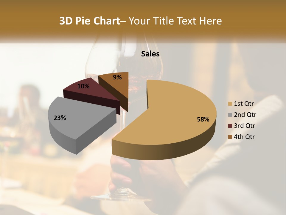 A Person Holding A Glass Of Wine In Their Hand PowerPoint Template