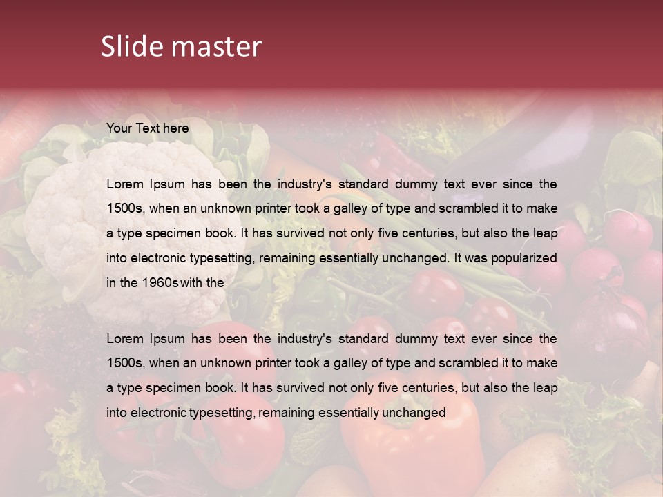 A Large Pile Of Vegetables With A Name Of Presentation PowerPoint Template