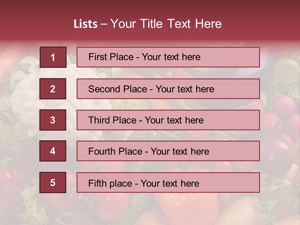 A Large Pile Of Vegetables With A Name Of Presentation PowerPoint Template
