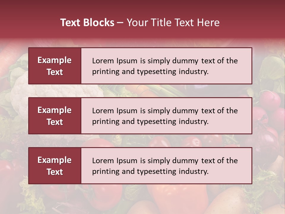 A Large Pile Of Vegetables With A Name Of Presentation PowerPoint Template