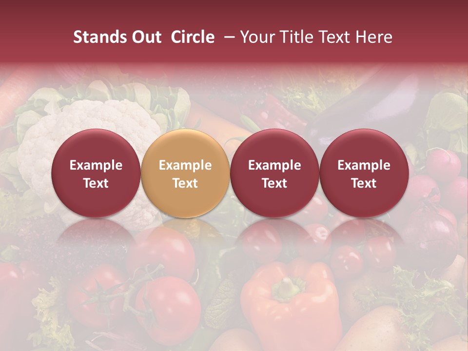 A Large Pile Of Vegetables With A Name Of Presentation PowerPoint Template