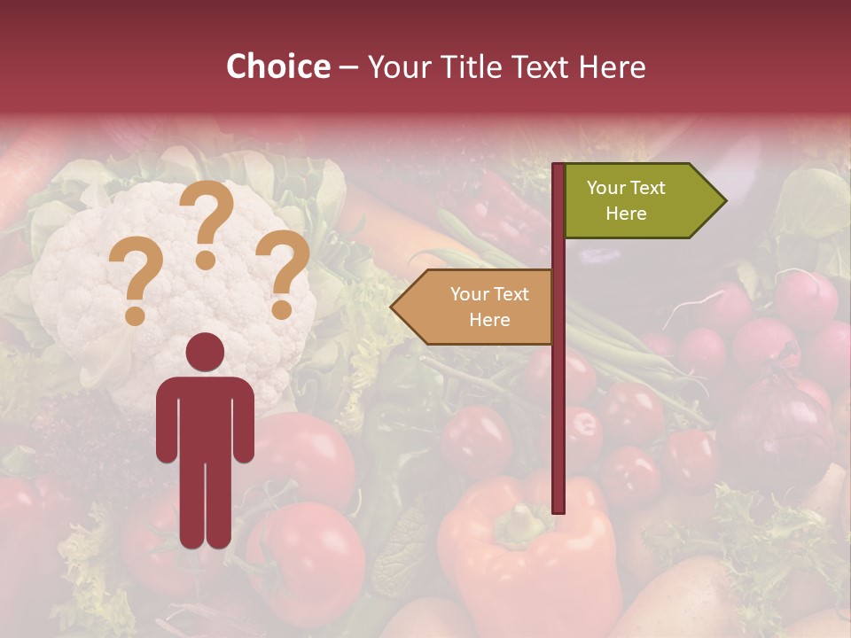 A Large Pile Of Vegetables With A Name Of Presentation PowerPoint Template