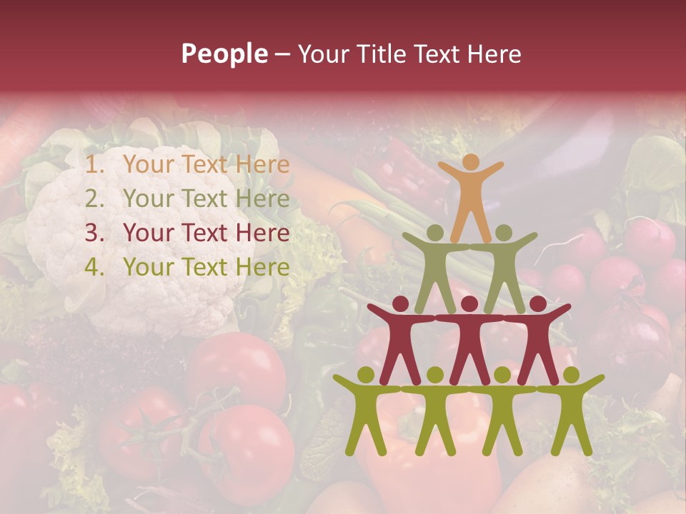 A Large Pile Of Vegetables With A Name Of Presentation PowerPoint Template