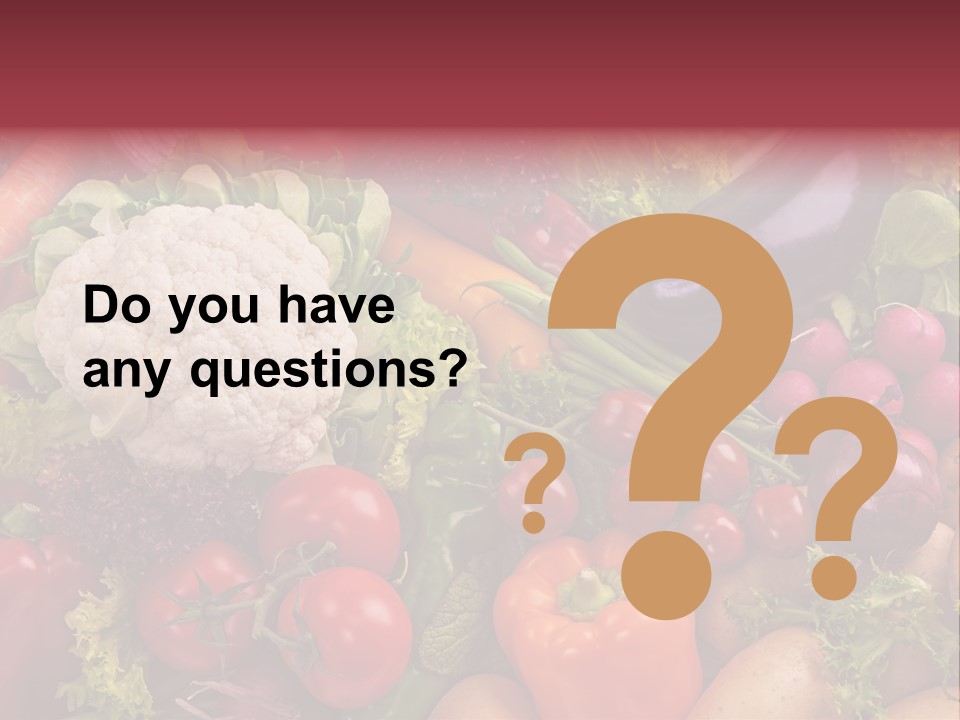 A Large Pile Of Vegetables With A Name Of Presentation PowerPoint Template