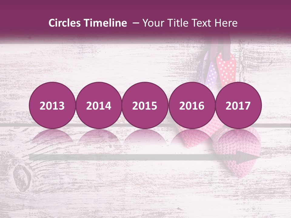 A Group Of Hearts Hanging On A Clothes Line PowerPoint Template