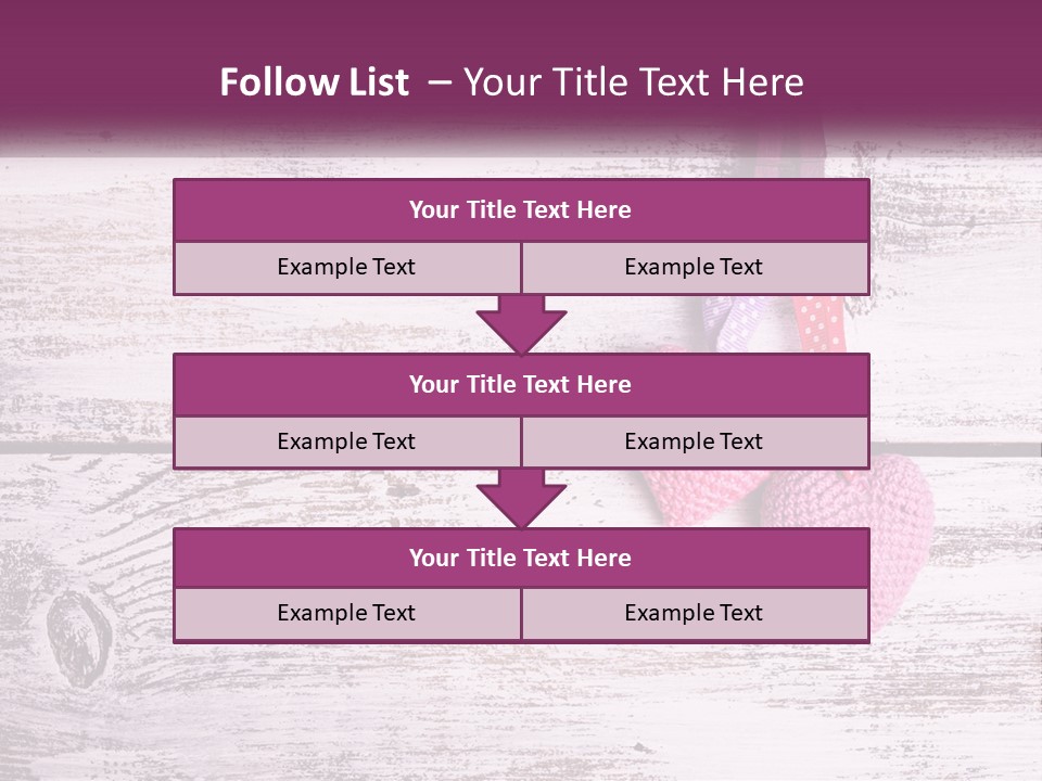 A Group Of Hearts Hanging On A Clothes Line PowerPoint Template