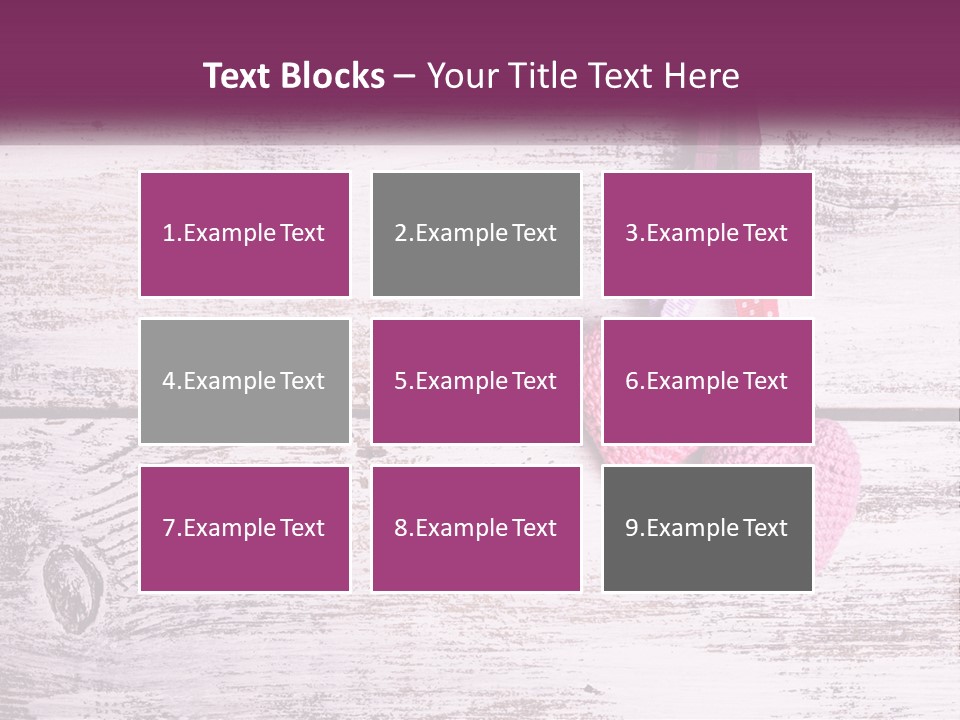 A Group Of Hearts Hanging On A Clothes Line PowerPoint Template