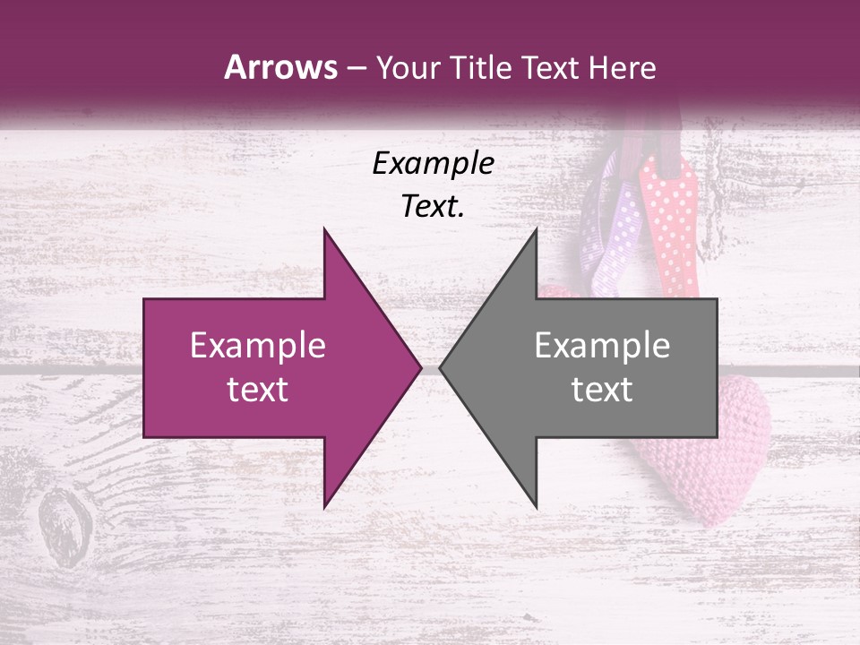 A Group Of Hearts Hanging On A Clothes Line PowerPoint Template