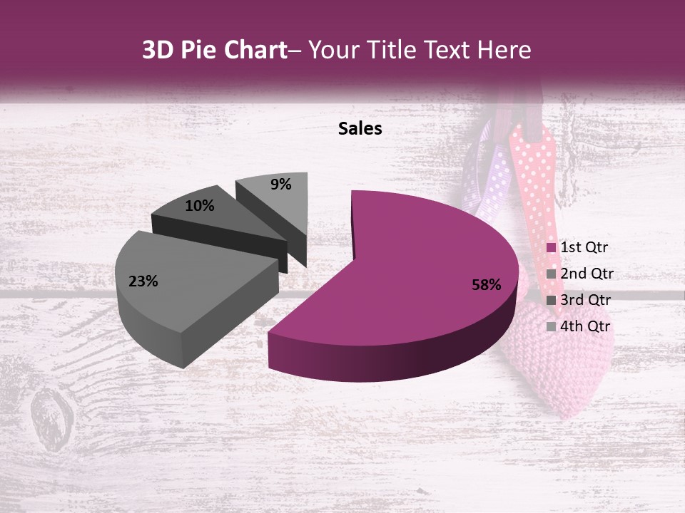 A Group Of Hearts Hanging On A Clothes Line PowerPoint Template