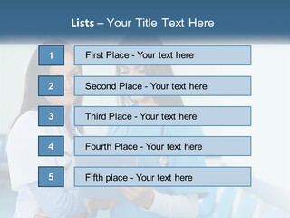 Two Women In Scrubs Are Looking At A Tablet PowerPoint Template