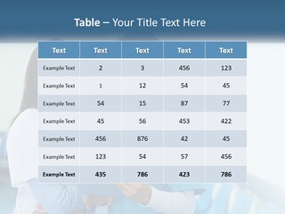 Two Women In Scrubs Are Looking At A Tablet PowerPoint Template