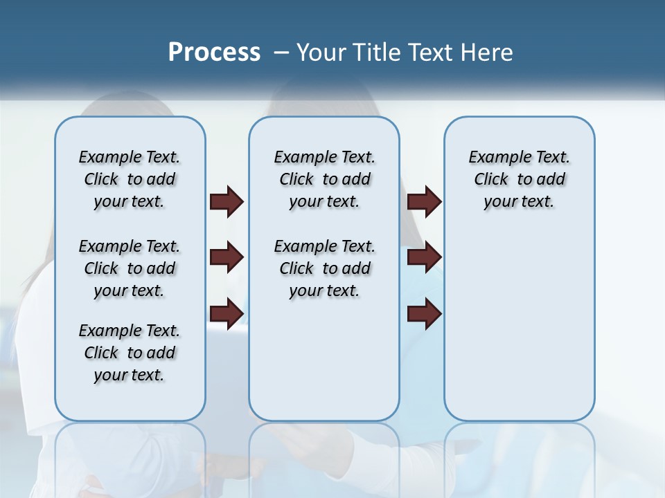 Two Women In Scrubs Are Looking At A Tablet PowerPoint Template