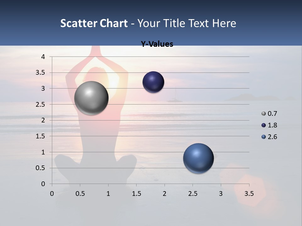 A Person Doing Yoga On The Beach At Sunset PowerPoint Template