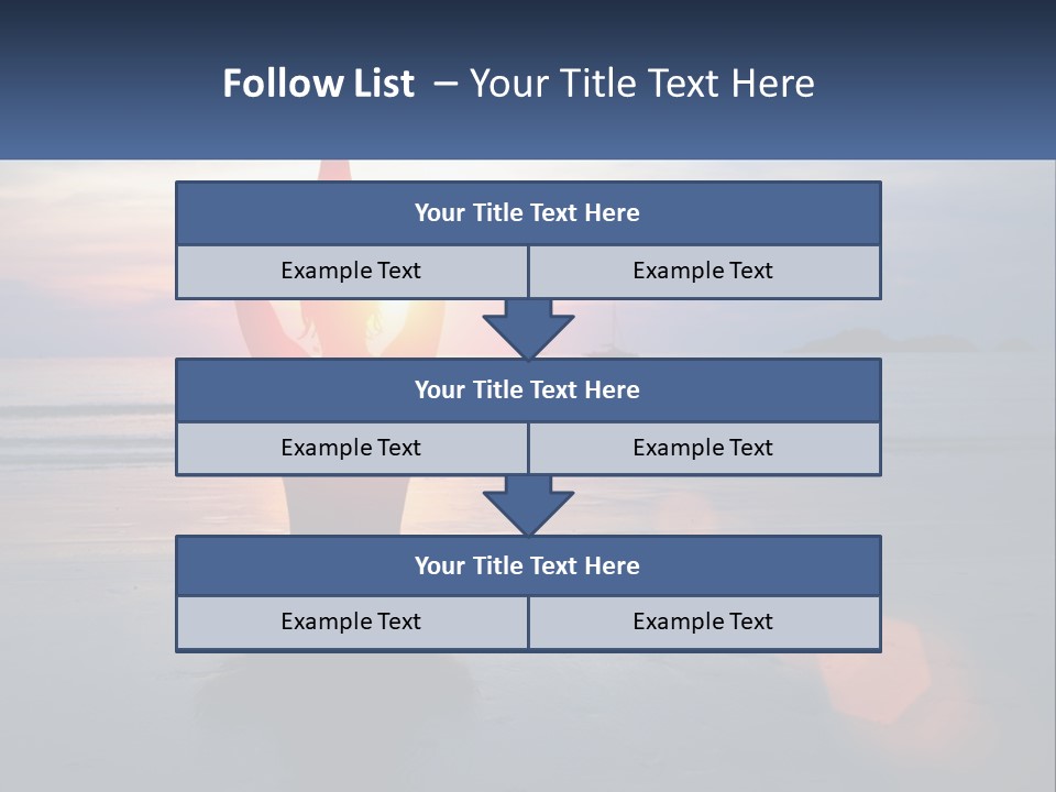 A Person Doing Yoga On The Beach At Sunset PowerPoint Template