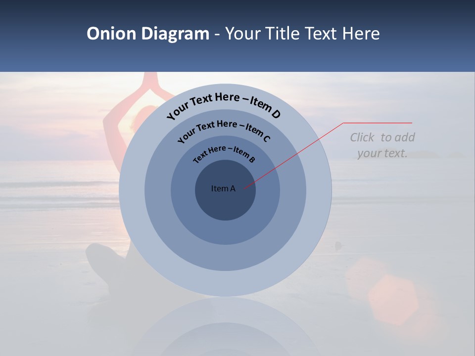 A Person Doing Yoga On The Beach At Sunset PowerPoint Template