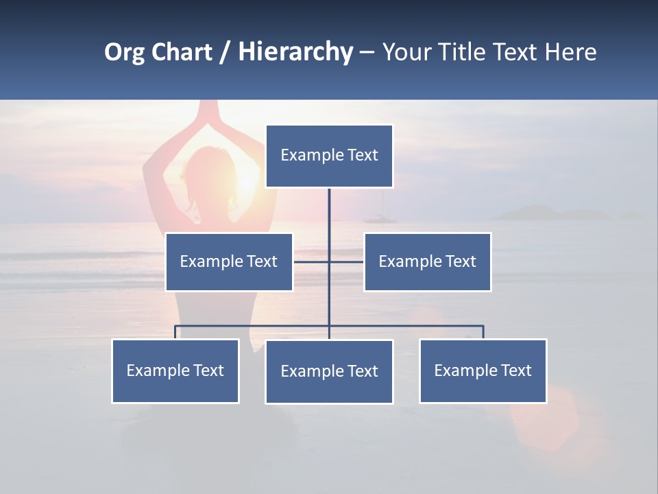 A Person Doing Yoga On The Beach At Sunset PowerPoint Template