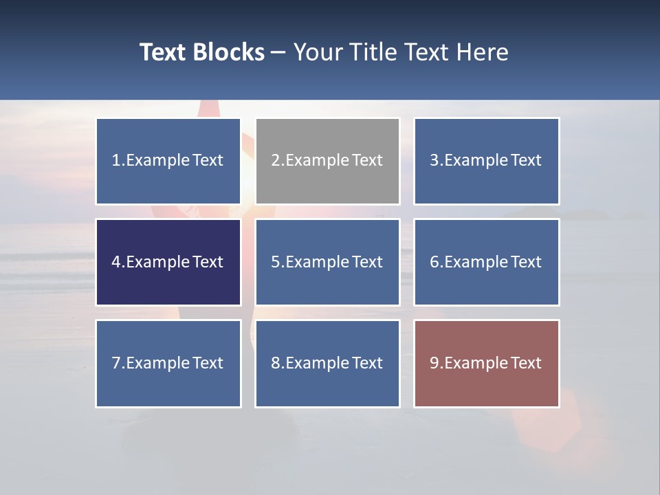 A Person Doing Yoga On The Beach At Sunset PowerPoint Template