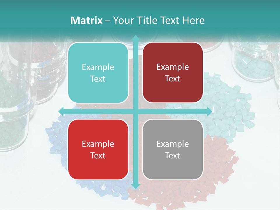 A Bunch Of Different Colored Rocks On A Table PowerPoint Template