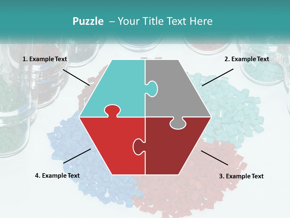 A Bunch Of Different Colored Rocks On A Table PowerPoint Template