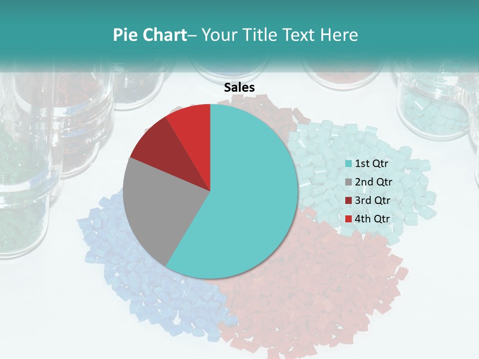 A Bunch Of Different Colored Rocks On A Table PowerPoint Template