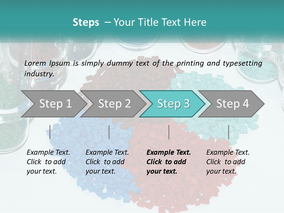 A Bunch Of Different Colored Rocks On A Table PowerPoint Template