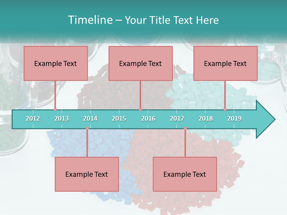 A Bunch Of Different Colored Rocks On A Table PowerPoint Template