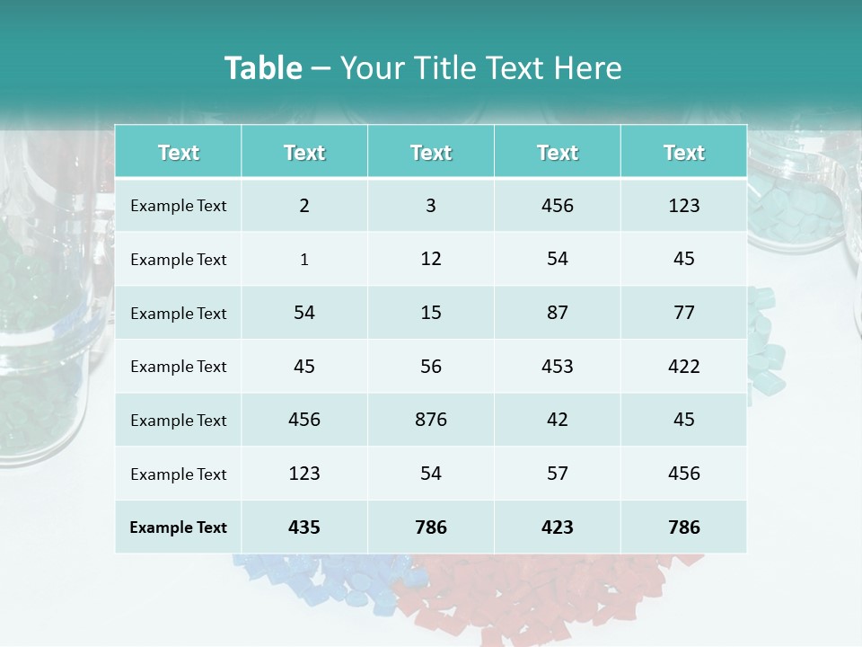 A Bunch Of Different Colored Rocks On A Table PowerPoint Template