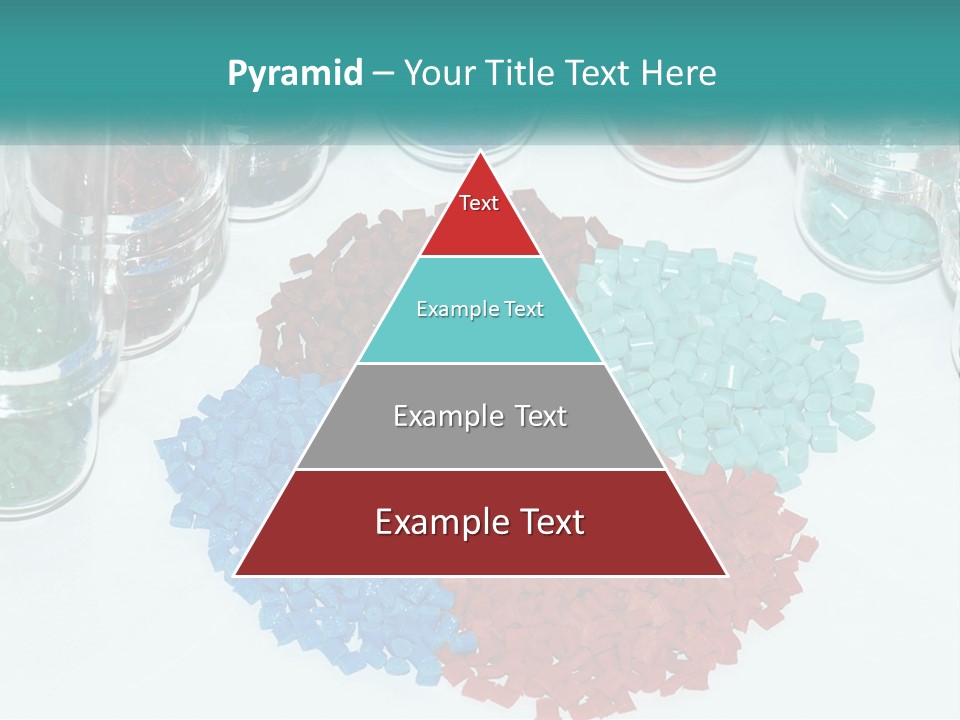 A Bunch Of Different Colored Rocks On A Table PowerPoint Template