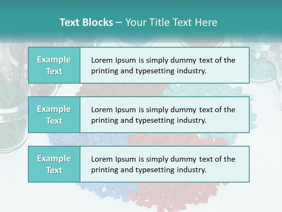 A Bunch Of Different Colored Rocks On A Table PowerPoint Template