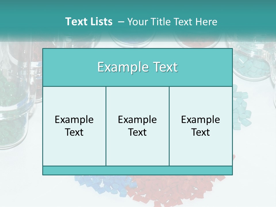 A Bunch Of Different Colored Rocks On A Table PowerPoint Template