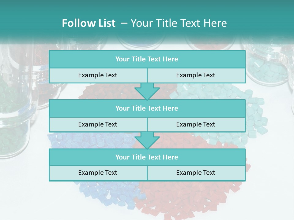 A Bunch Of Different Colored Rocks On A Table PowerPoint Template