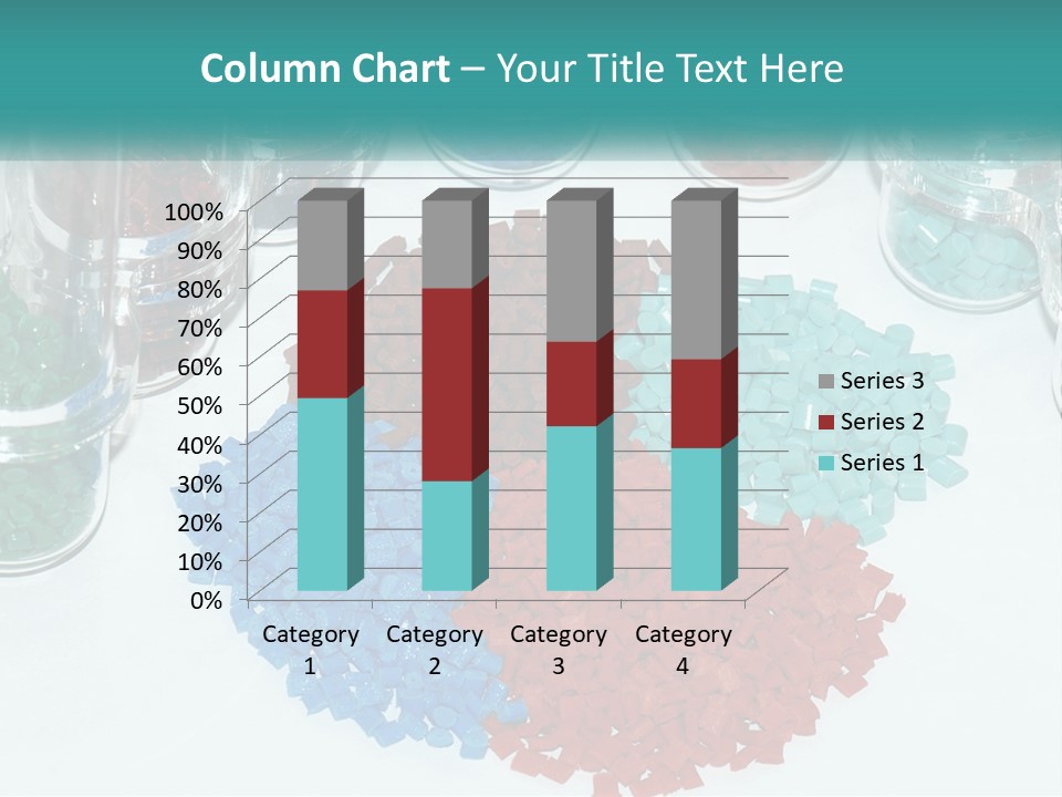 A Bunch Of Different Colored Rocks On A Table PowerPoint Template