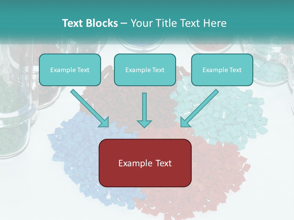A Bunch Of Different Colored Rocks On A Table PowerPoint Template