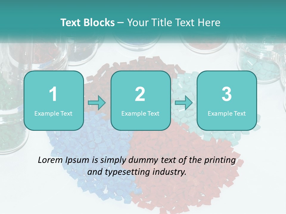 A Bunch Of Different Colored Rocks On A Table PowerPoint Template