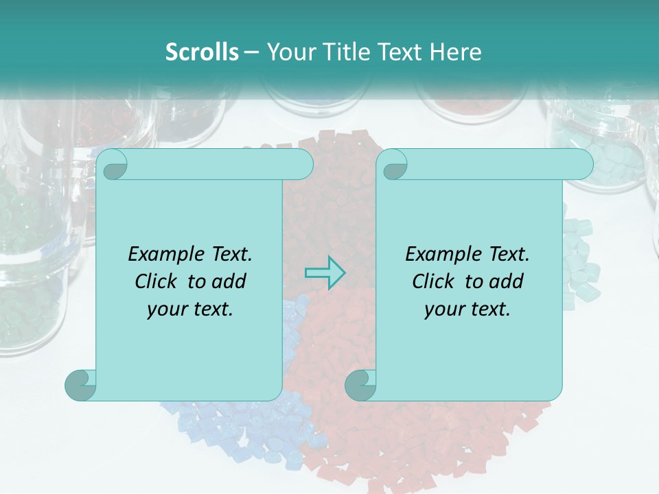 A Bunch Of Different Colored Rocks On A Table PowerPoint Template