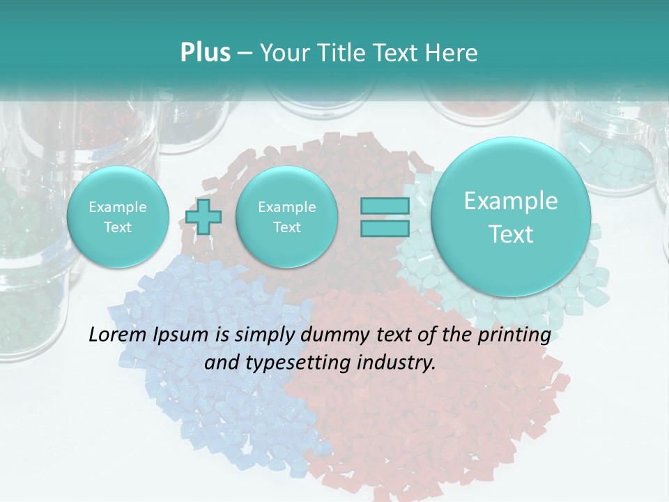 A Bunch Of Different Colored Rocks On A Table PowerPoint Template