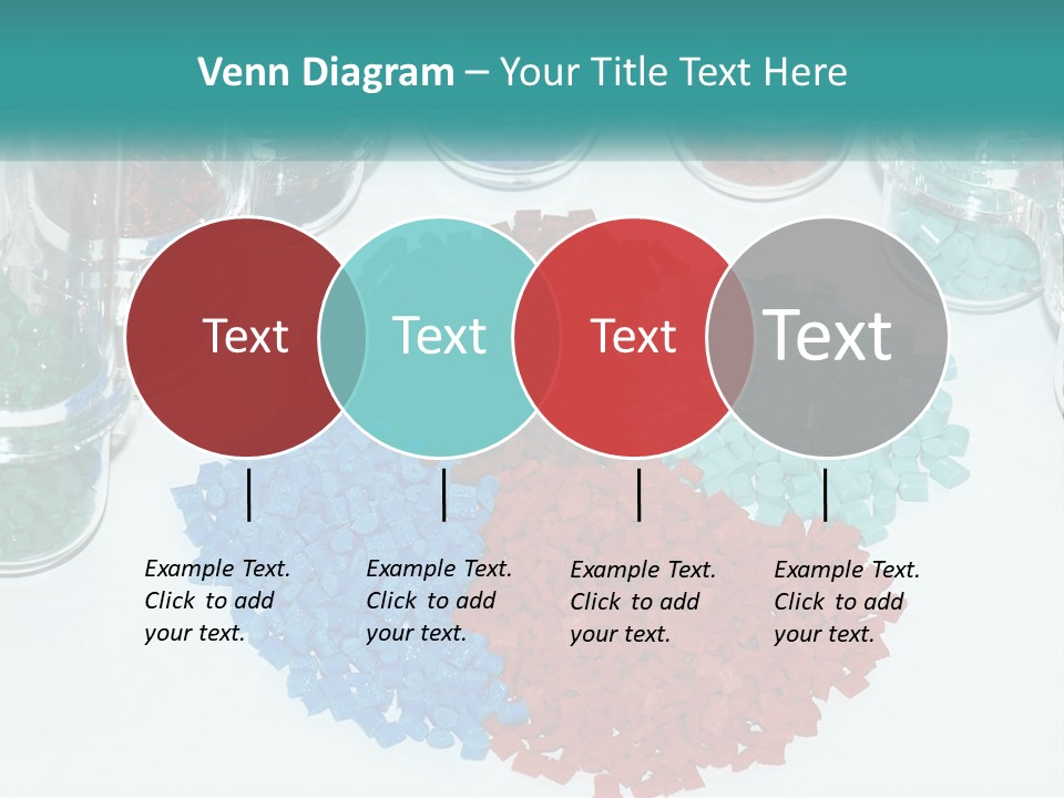 A Bunch Of Different Colored Rocks On A Table PowerPoint Template