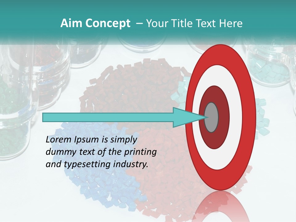 A Bunch Of Different Colored Rocks On A Table PowerPoint Template